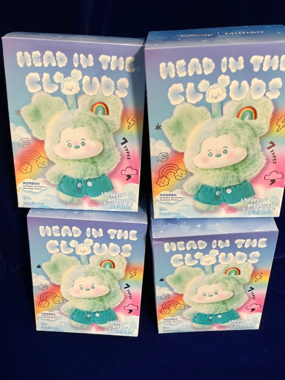 MINISO Disney Mickey head in the Cloud Blind Box set of 4 unopened